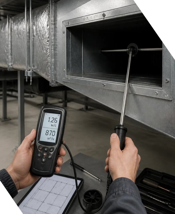 Измерение расхода воздуха в системах вентиляции в Нижнем Тагиле